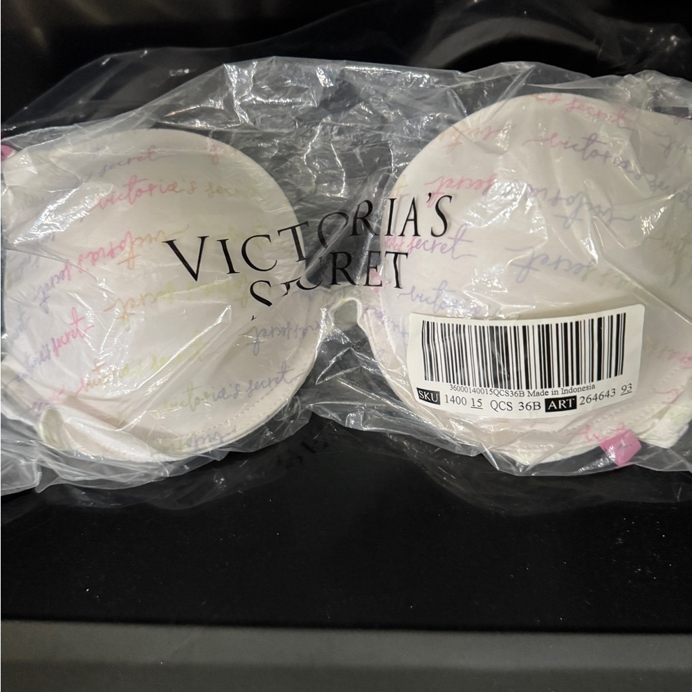 Victoria's Secret Cream and Pink Bra